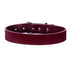 SiaLinda: Halsband Red Velvet, Veloursleder mit großem O - Ring 20mm, wein rot, Geschenkverpackung - SiaLinda.com